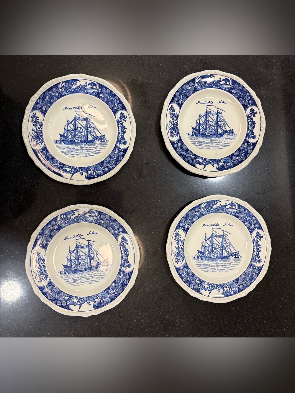 Wedgwood Friendship Salem Ceramic Salad Plates - Set of 4